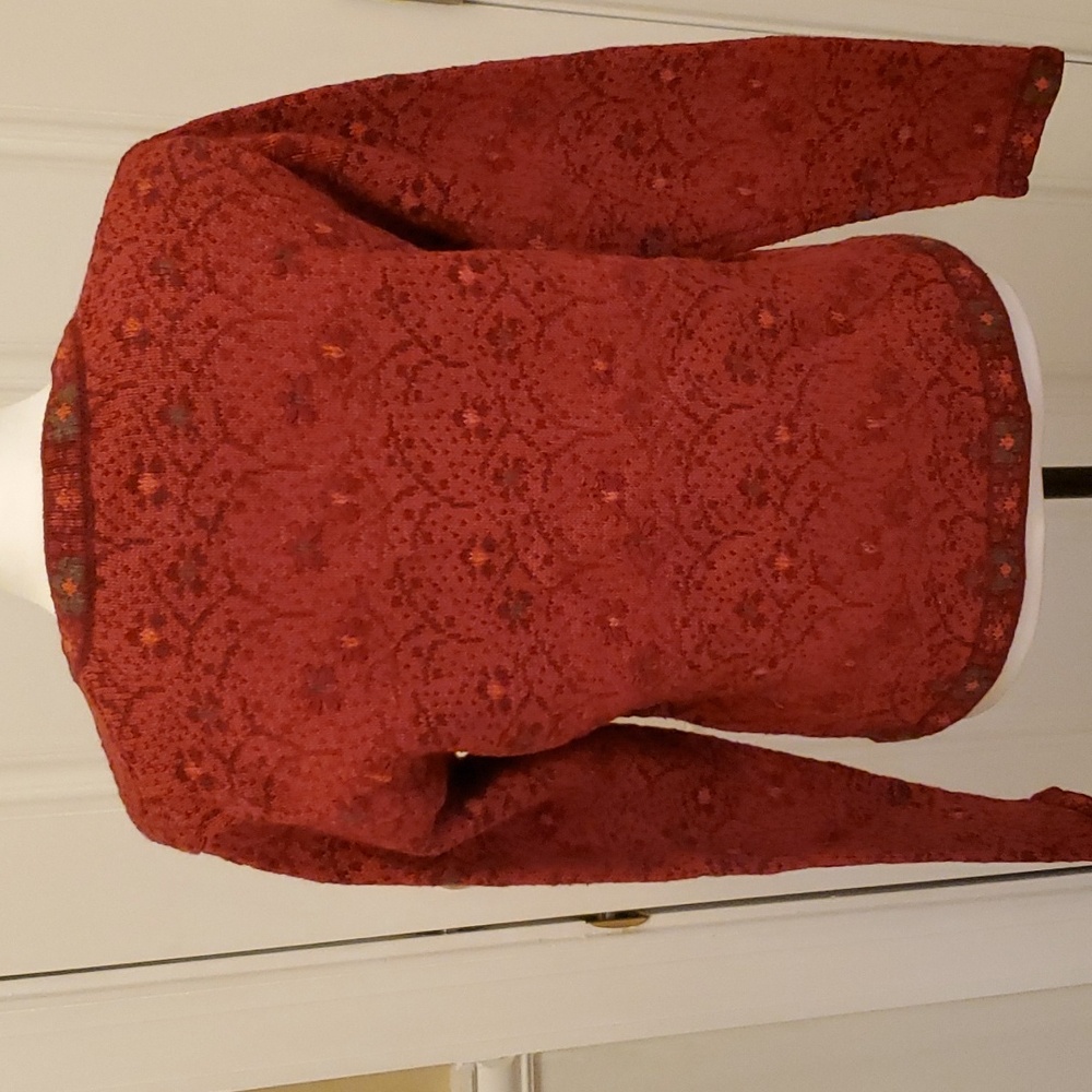 Nomadic Traders New Cherry/Multi Cardigan, Size S - image 6